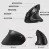 Vertical Mouse Ergonomic Adjusta Buttons for Laptop PC Computer Desktop - Image 18