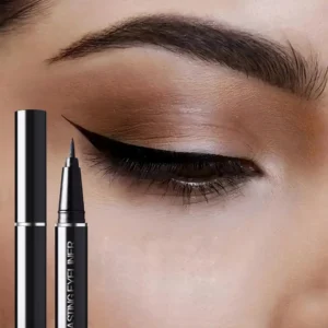 Pudaier black eyeliner long-lasting waterproof quick-drying liquid eyeliner pen, easy for beginners to use