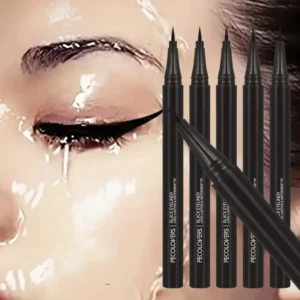 5PCS/Set Smooth Liquid Eyeliner Pen, Waterproof, Long-lasting Makeup, Black, Ultra-fine Pen Tip,Create A Charming Eye Makeup