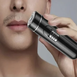 Compact & Convenient Electric Razor for Men - USB Rechargeable, Wet & Dry, Easy One-Button Use - Perfect for Home, Car & Travel!