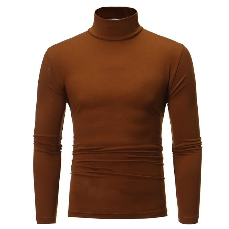Thermal Underwear Tops Men Winter Clothes Thermal Shirt Autumn Men's Winter Tights High Neck Thin Slim Fit Long Sleeve T-shirt - Image 11