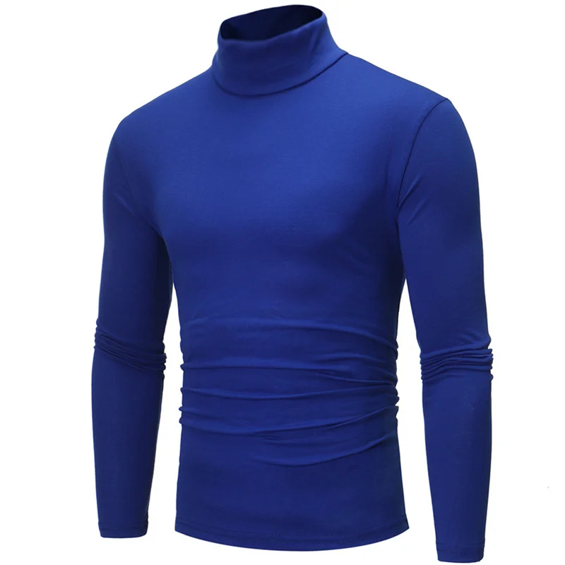 Thermal Underwear Tops Men Winter Clothes Thermal Shirt Autumn Men's Winter Tights High Neck Thin Slim Fit Long Sleeve T-shirt - Image 8