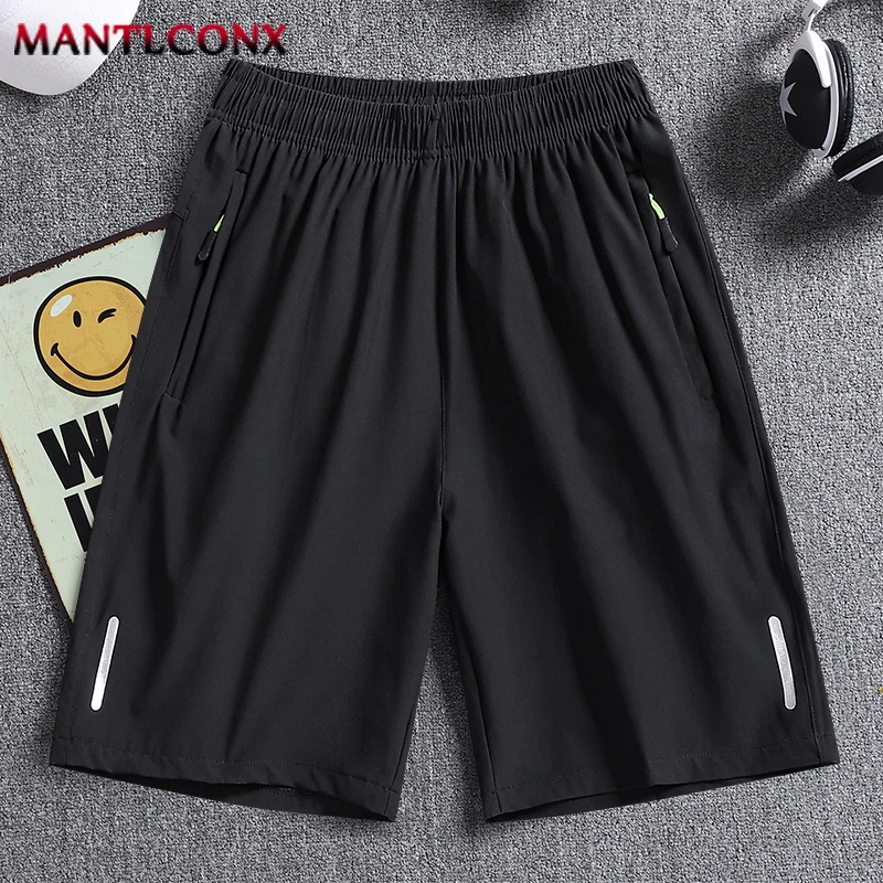 Summer Men's Shorts Cool Sportswear Running Sport Shorts Casual Bottoms Gym Fitness Training Jogging Short Pants Men Black Gray - Image 14