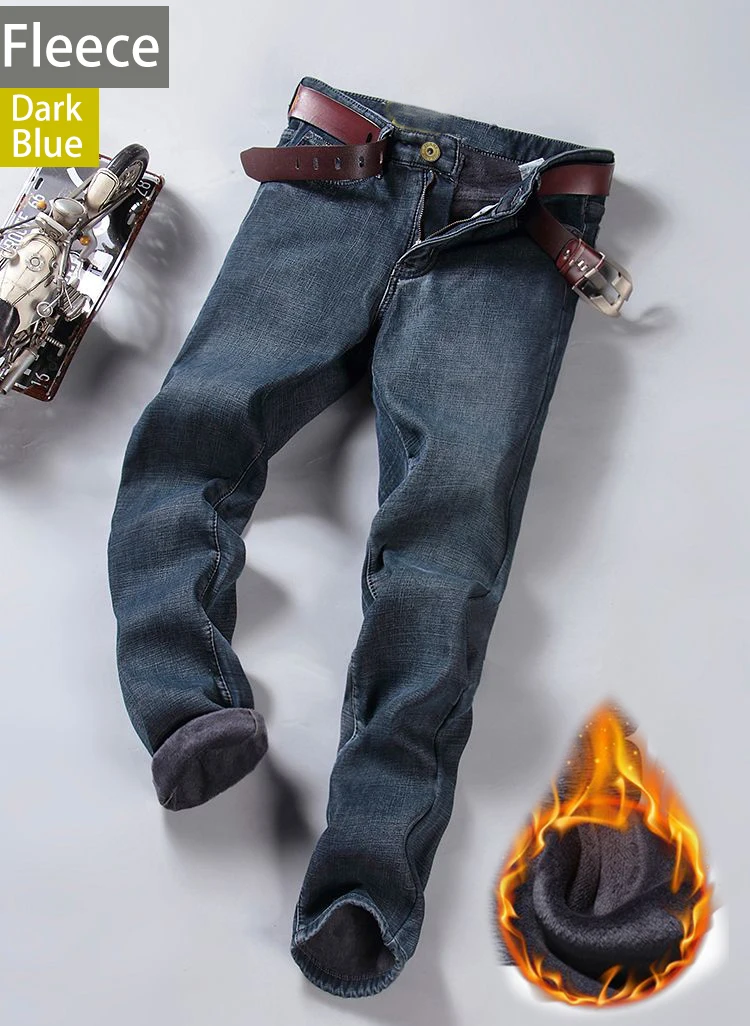 2026 New Business Men's Jeans Casual Straight Stretch Fashion Classic Blue Black Work Denim Pant Trousers Male Clothing - Image 13