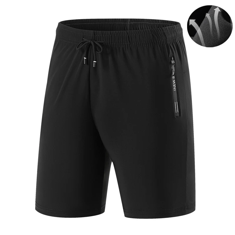 Summer Men's Shorts Cool Sportswear Running Sport Shorts Casual Bottoms Gym Fitness Training Jogging Short Pants Men Black Gray - Image 8