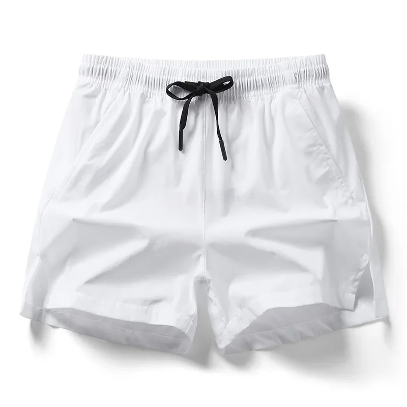 Men 2025 New Summer Beach New Models Solid Color Fashion Leisure Comfortable Elastic Waist Double Pockets Cool Sports Shorts - Image 9
