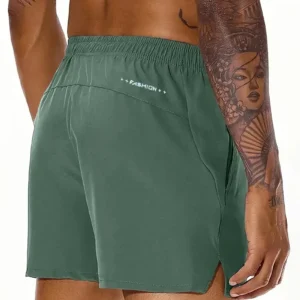 Men 2025 New Summer Beach New Models Solid Color Fashion Leisure Comfortable Elastic Waist Double Pockets Cool Sports Shorts