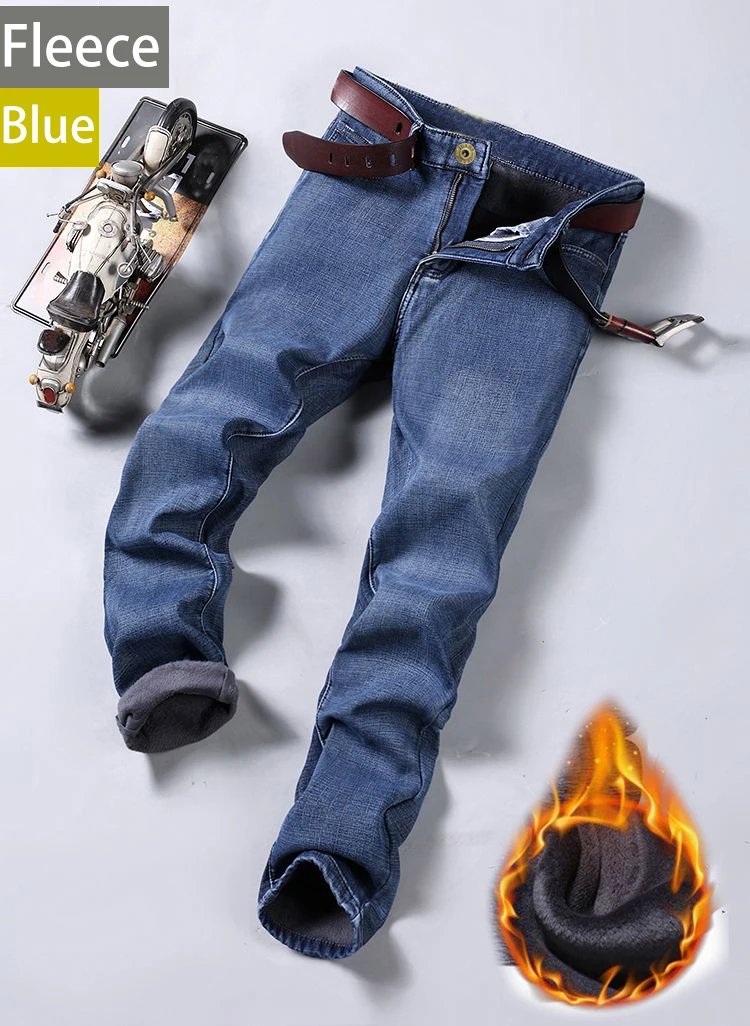2026 New Business Men's Jeans Casual Straight Stretch Fashion Classic Blue Black Work Denim Pant Trousers Male Clothing - Image 12